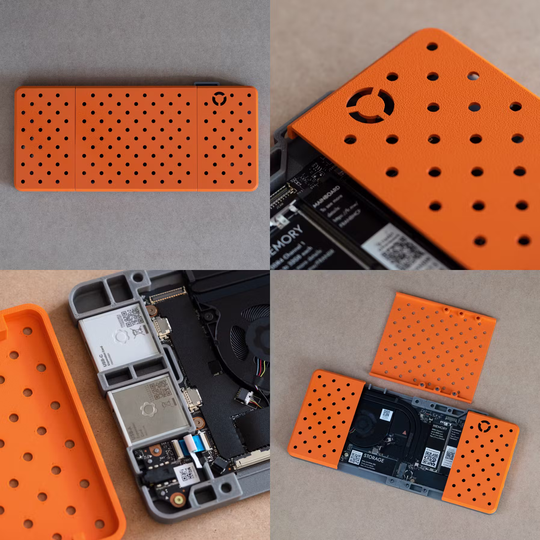 Mainboard in case