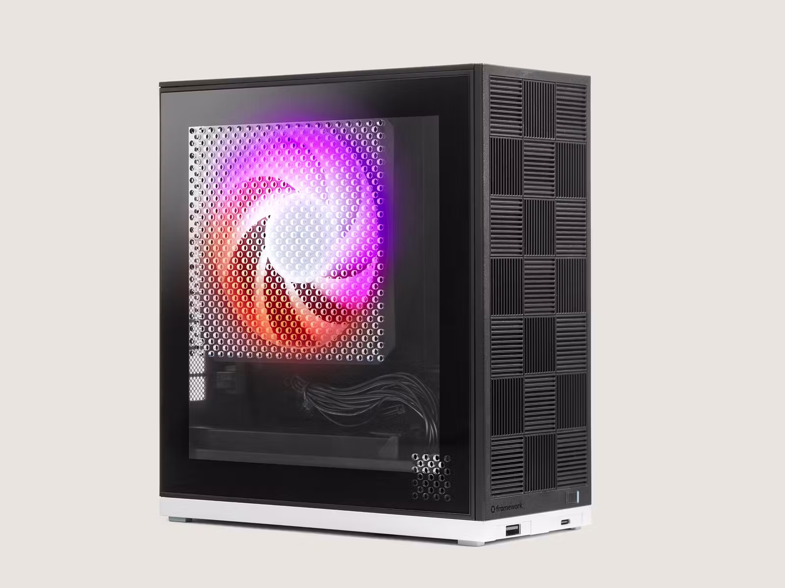 Framework Desktop with Translucent Side Panel