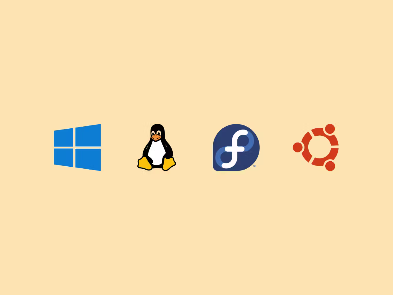 Logos of different operating systems