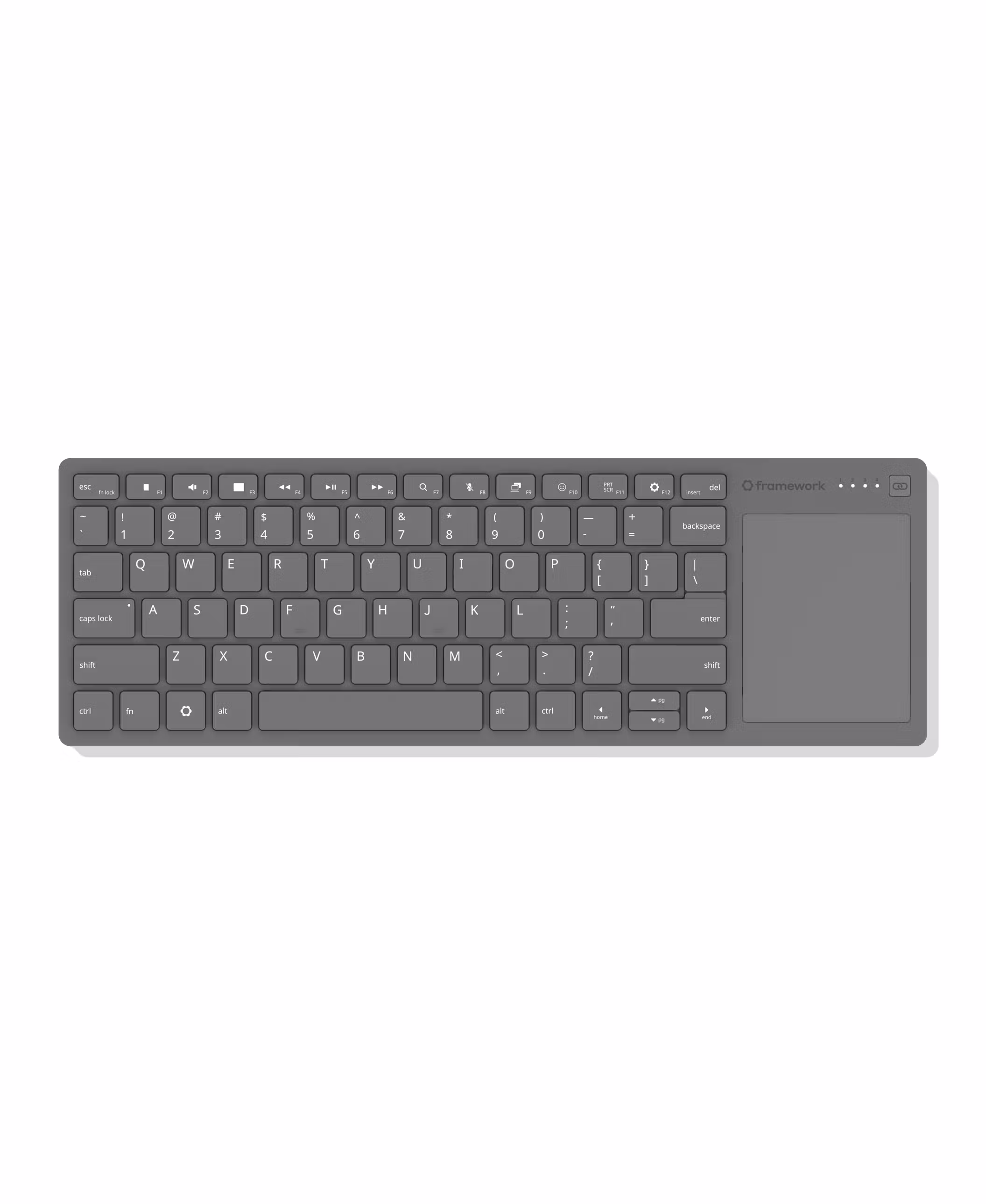 Framework Wireless Touchpad Keyboard front