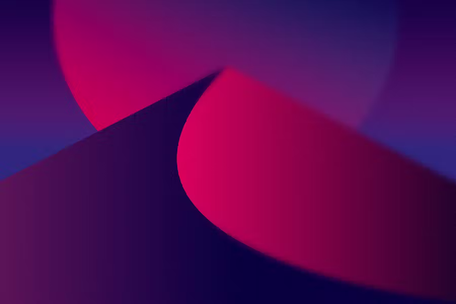 A moody, "night mode" version of the previous dune wallpaper. The colors are shifted to deep purples, magentas, and dark blues, creating a high-contrast, grainy atmospheric scene.
