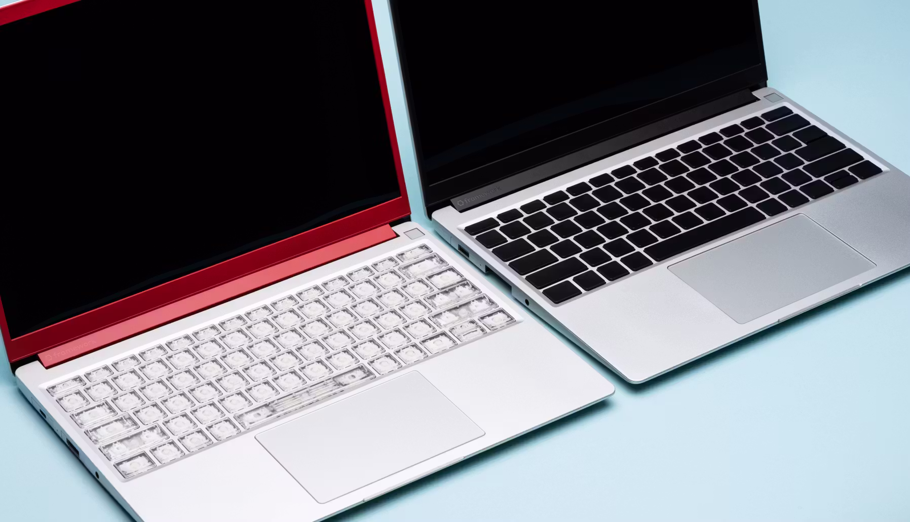 two laptops side by side